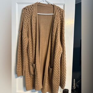 Cozy Tan Women's Cardigan Sweater